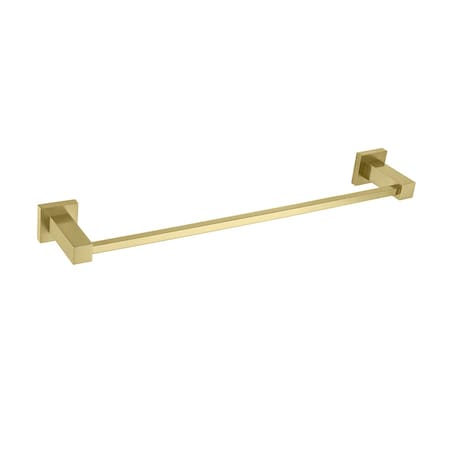 Kibi Cube Bathroom 18 Towel Bar - Brush Gold. KBA1507BG